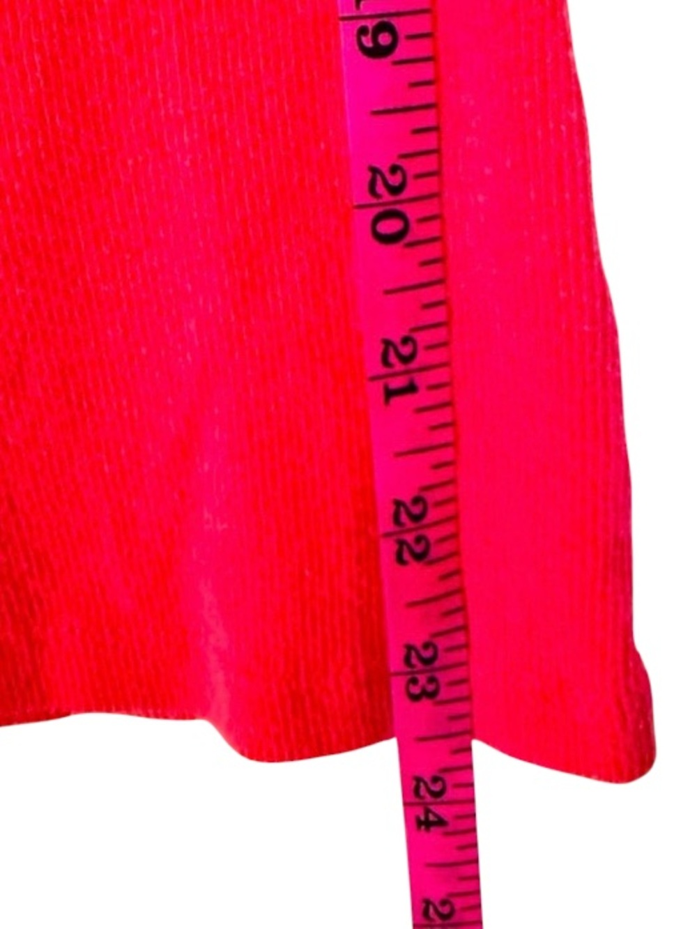 INC Coral Ribbed Tank With Pearls Embellished Neckline Size XS - Picture 7 of 10